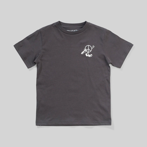 MUNSTER BONEBADGE TEE - SOFT BLACK