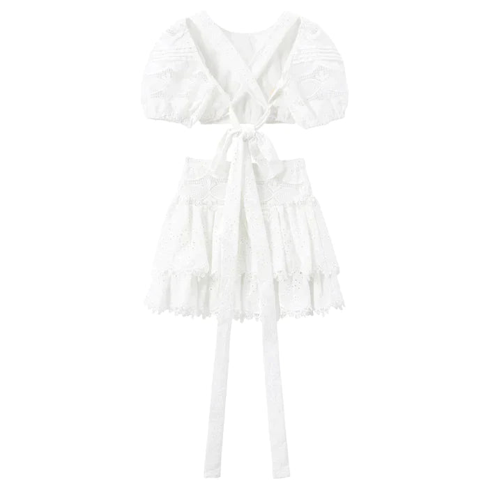 MARLO KIDS DELHPINE SET - WHITE