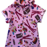 MWL&K FUZZY ROMPER - PINK CANDY