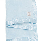 LITTLE GIRAFFE CHENILLE BABY BLANKET - BABY BLUE