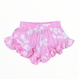 FLOWERS BY ZOE RUFFLE SHORT - PINK BLEACH