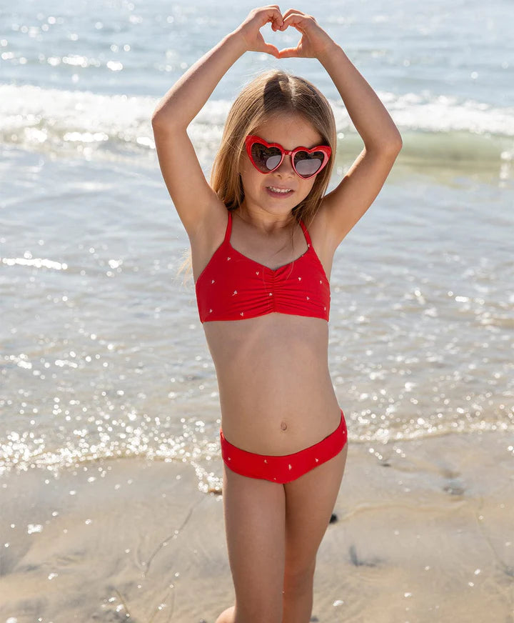 PILYQ ANNA HEART BIKINI - RED
