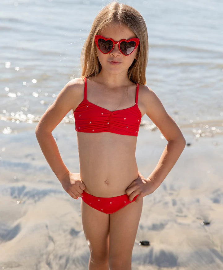 PILYQ ANNA HEART BIKINI - RED