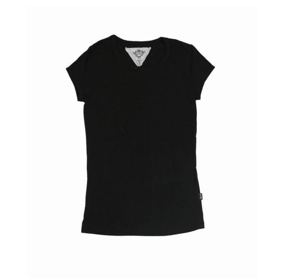 T2LOVE BASIC FITTED TEE - BLACK