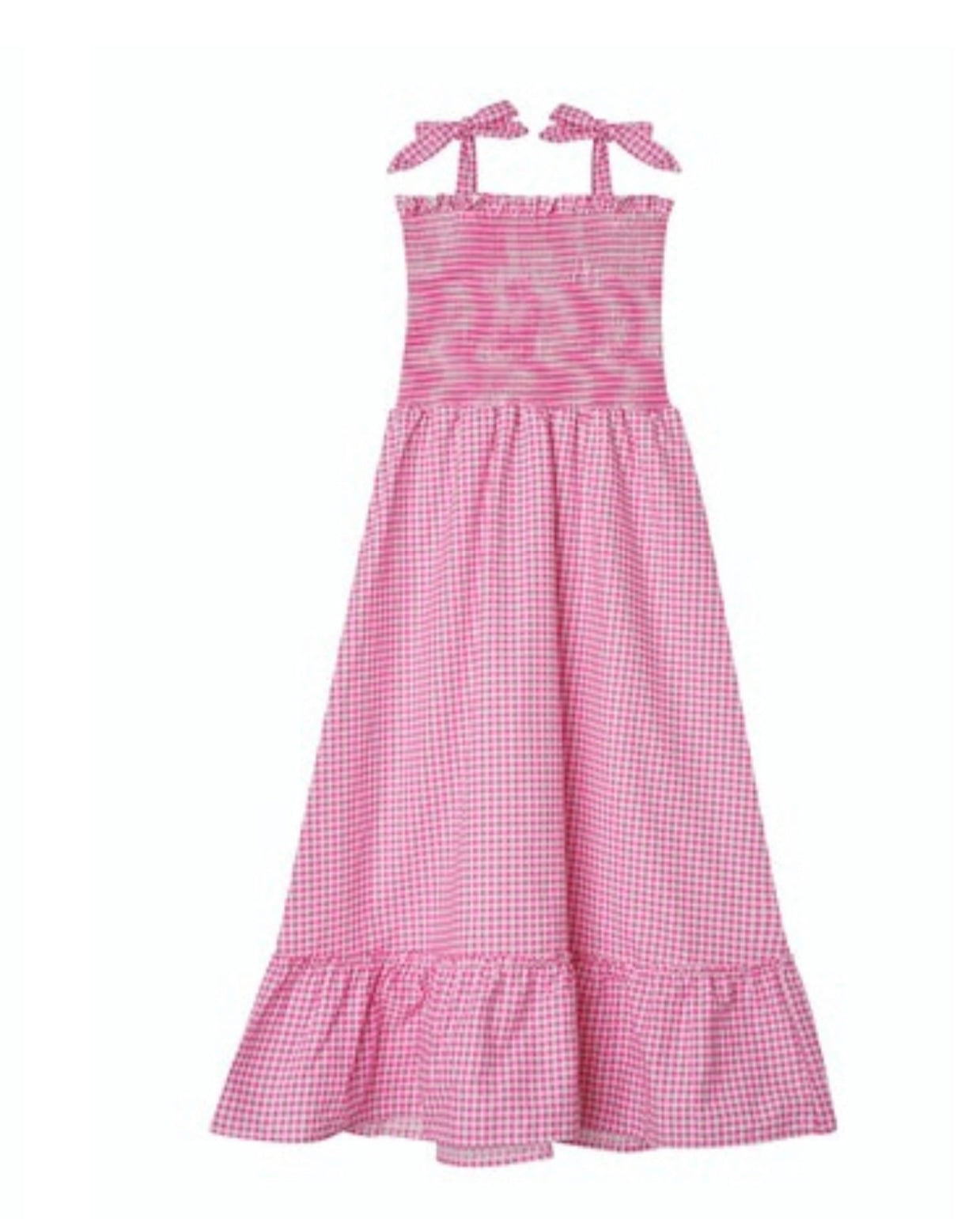 LITTLE PEIXOTO EDDIE DRESS - PINK GINGHAM