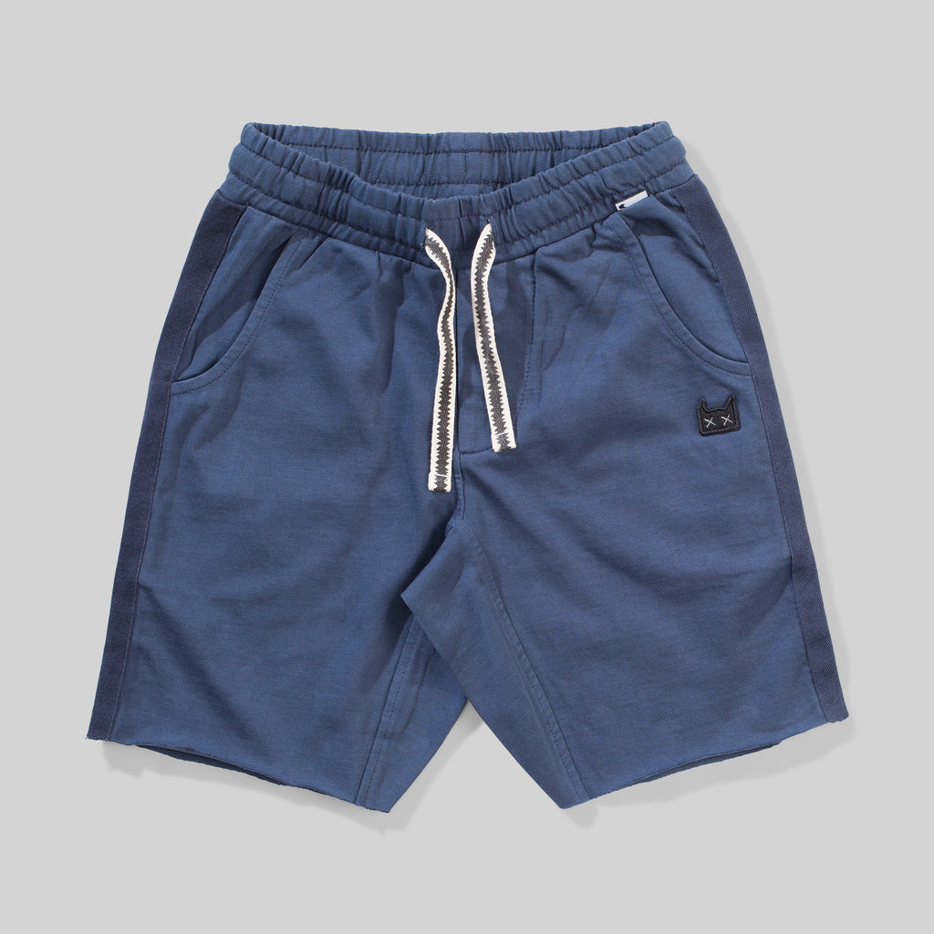 MUNSTER KEWELL TRACK SHORT WASHED DENIM