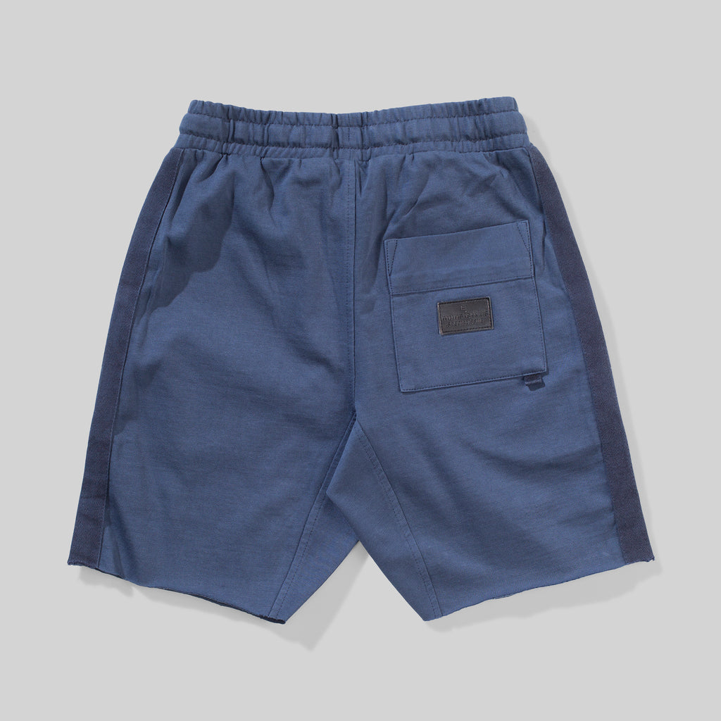 MUNSTER KEWELL TRACK SHORT WASHED DENIM