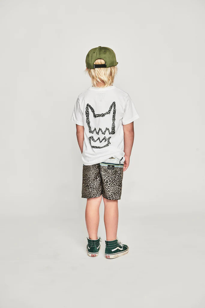 MUNSTER GAME ISLAND BOARD SHORT- CHARCOAL LEO