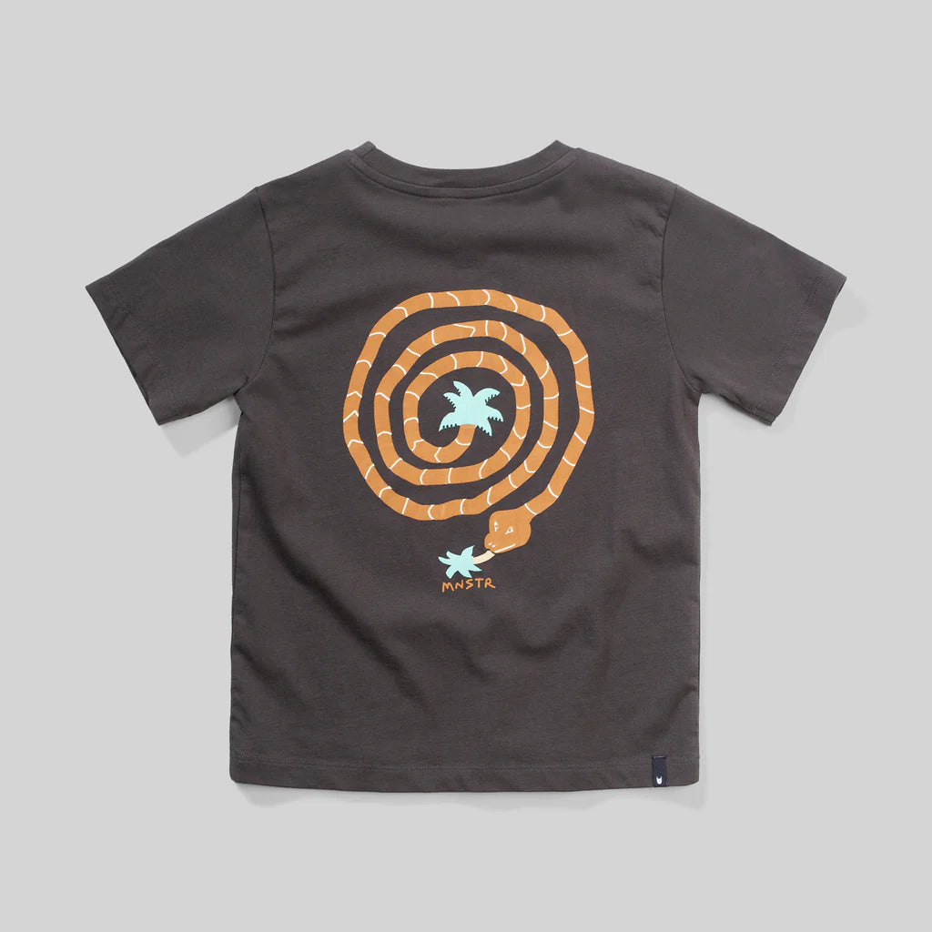 MUNSTER WRAPPED TEE - SOFT BLACK