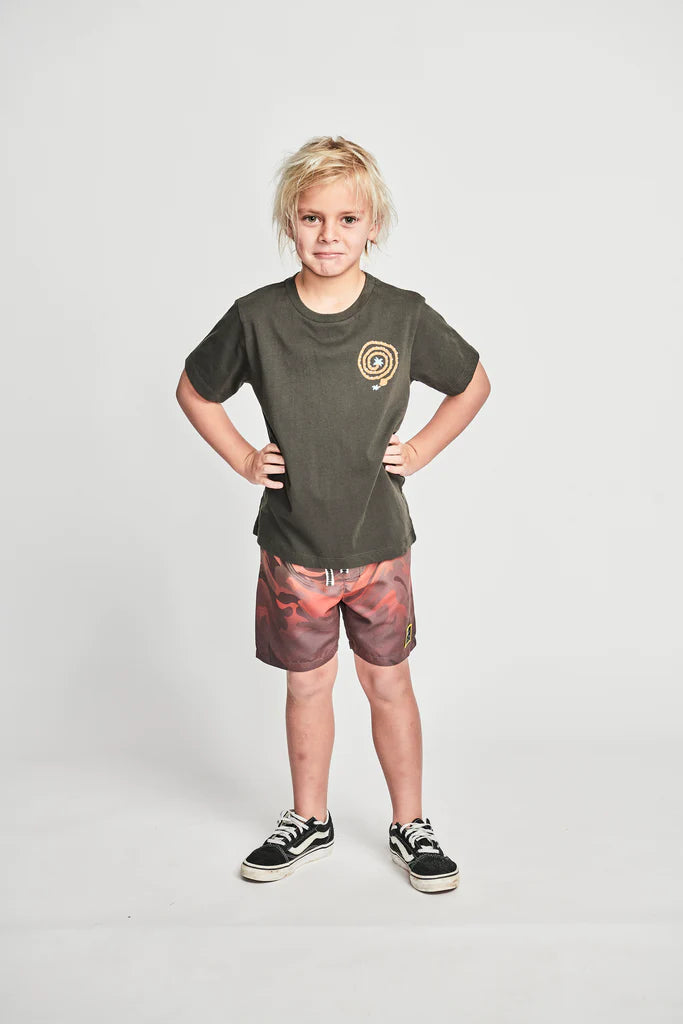 MUNSTER WRAPPED TEE - SOFT BLACK
