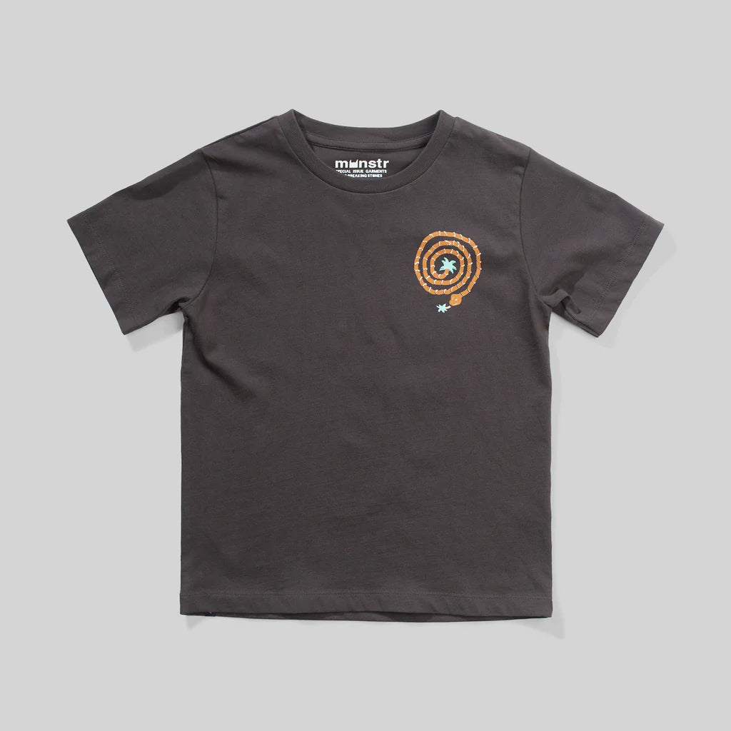 MUNSTER WRAPPED TEE - SOFT BLACK