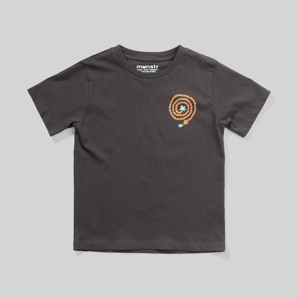 MUNSTER WRAPPED TEE - SOFT BLACK