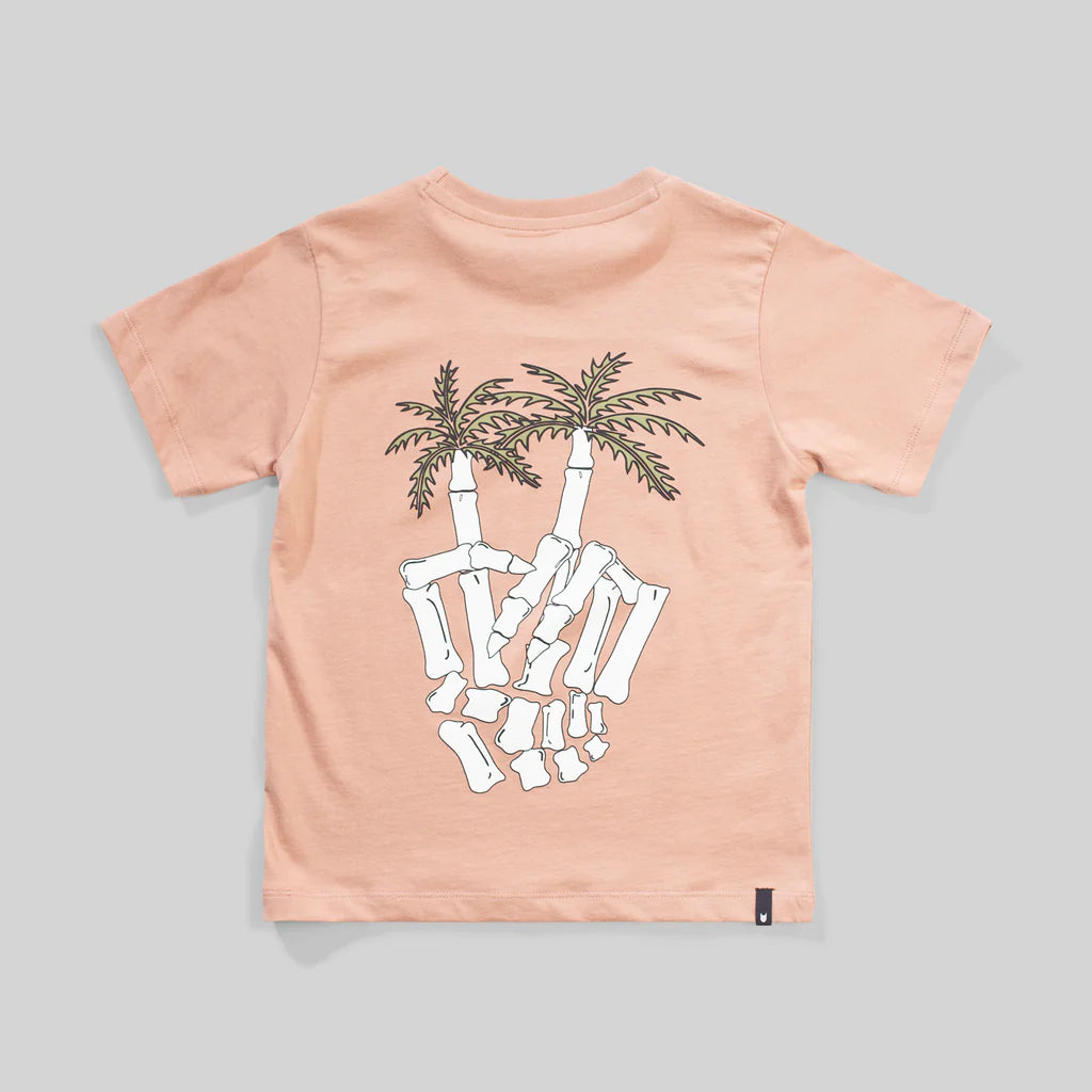 MUNSTER PEACEOUT TEE  - FAWN