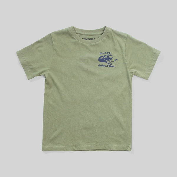 MUNSTER THATS SNAKE TEE- OLIVINE