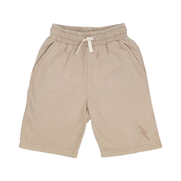 TINY WHALES MOJAVE SWEAT SHORT - MINERAL CLAY