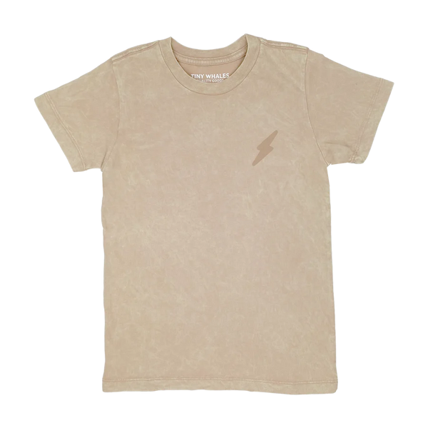TINY WHALES MAJAVE T-SHIRT - MINERAL CLAY