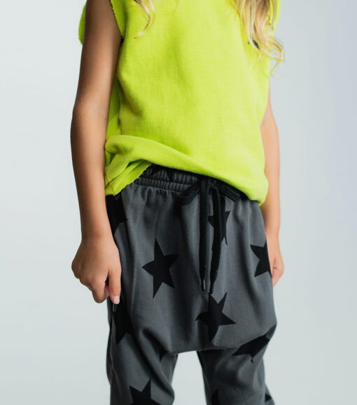 NUNUNU STAR BAGGY PANT - DYED GRAPHITE