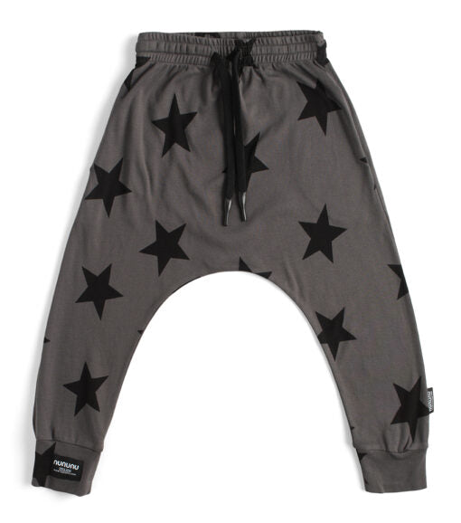 NUNUNU STAR BAGGY PANT - DYED GRAPHITE