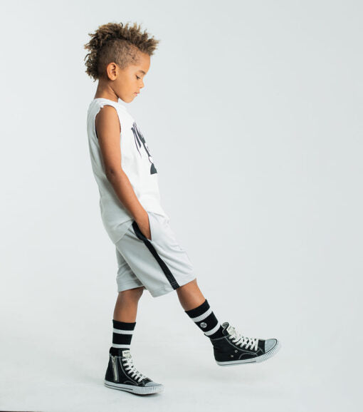 NUNUNU SPORTY SHORT - ICE GREY