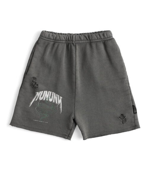 NUNUNU SNAKE SWEATSHORT - DYED GRAPHITE