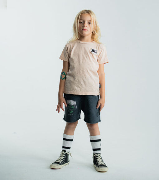 NUNUNU SNAKE SWEATSHORT - DYED GRAPHITE