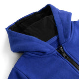 NUNUNU S/S HOODED ZIP OVERALL - BLUE