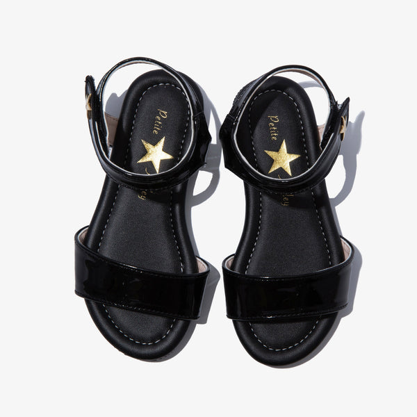 PETITE HAILEY BASIC SANDAL - BLACK