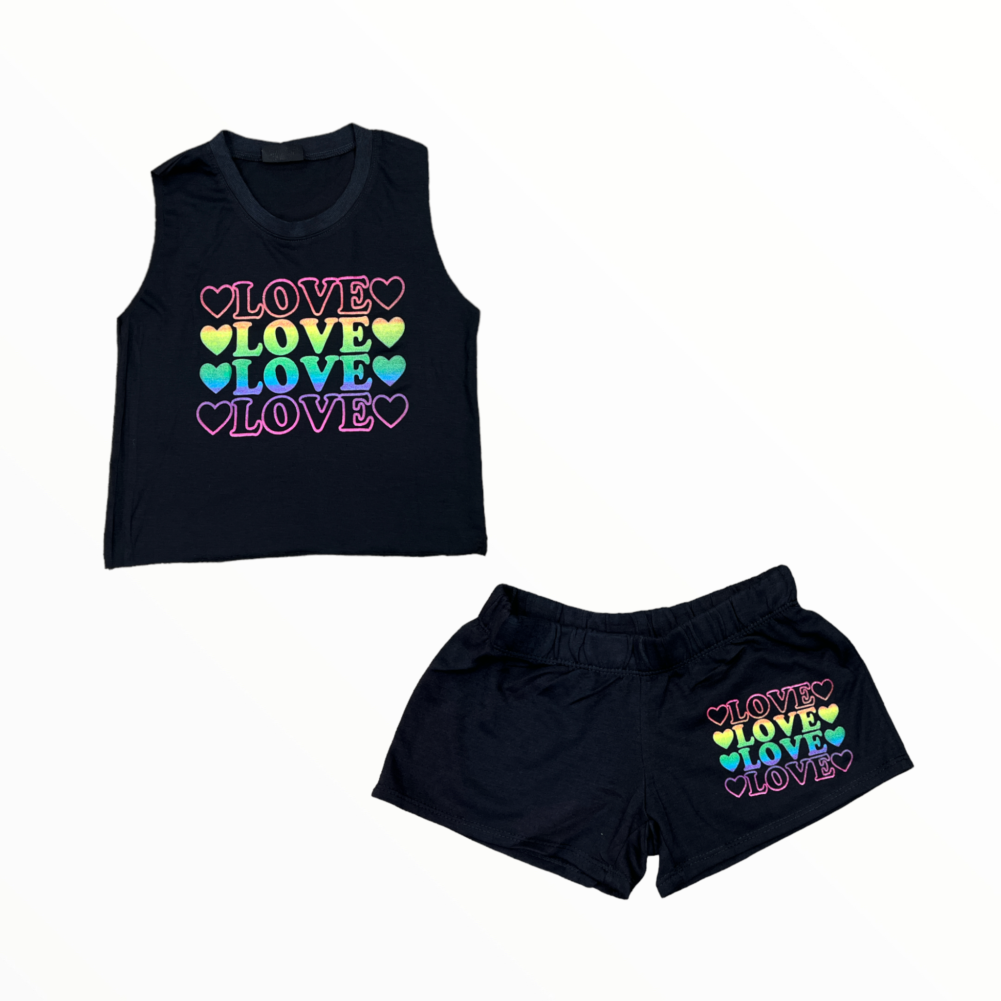 FIREHOUSE SHORT - BLACK/OMBRE LOVE