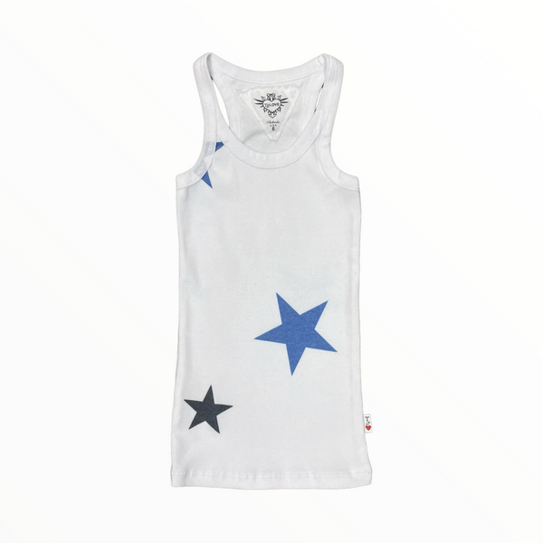 T2LOVE BASIC TANK -  WHITE/STAR