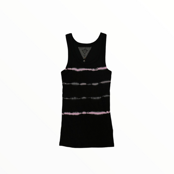 T2LOVE BASIC TANK -  BLACK TD STRIPE