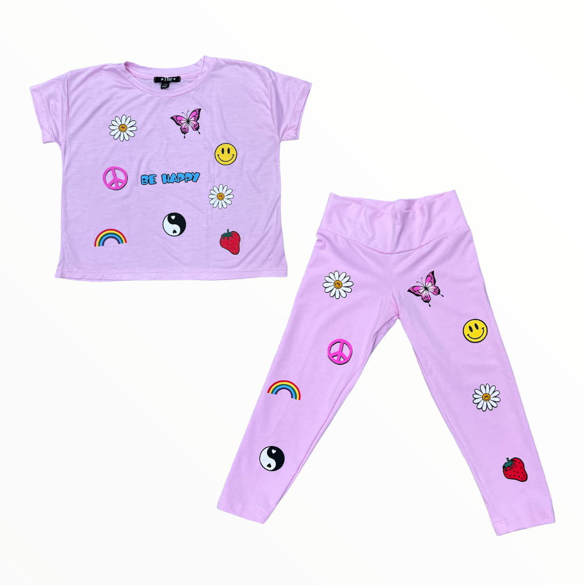 FLOWERS BY ZOE LEGGING - BABY PINK/ICON