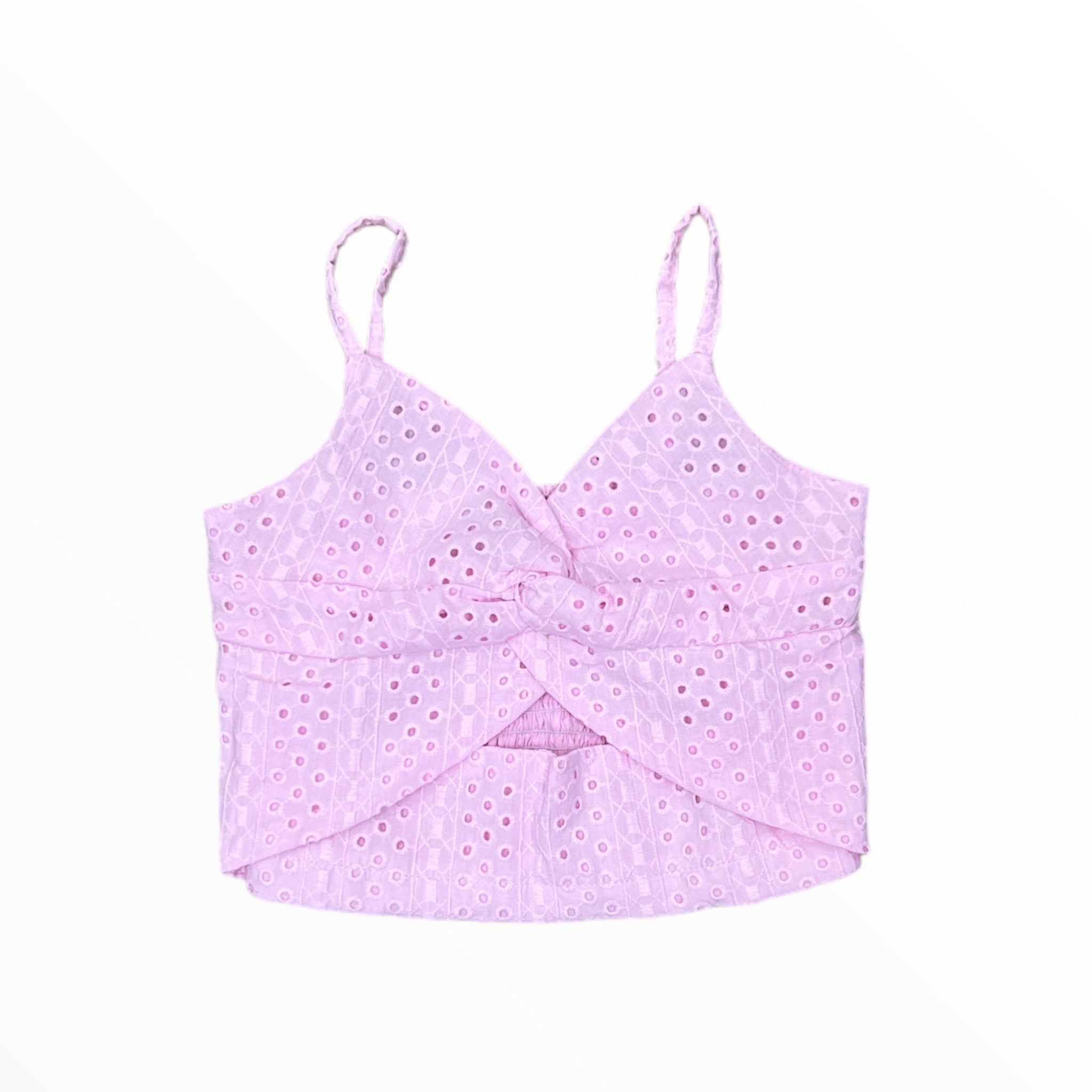 FLOWERS BY ZOE CROCHET TANK AND SKIRT SET - PASTEL PINK