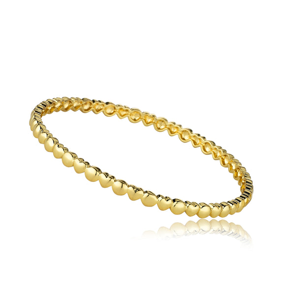 STACKABLE STUNNERS - HEARTS STACK BANGLE - GOLD