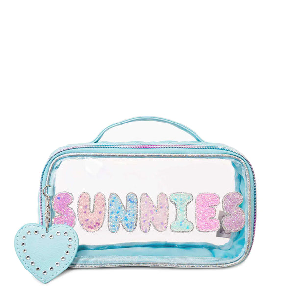 OMG ACCESSORIES CLEAR SUNNIES TOP HANDLE POUCH