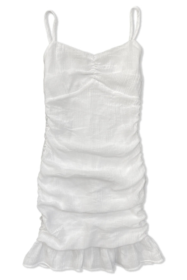 KATIE J SHELBY DRESS - WHITE