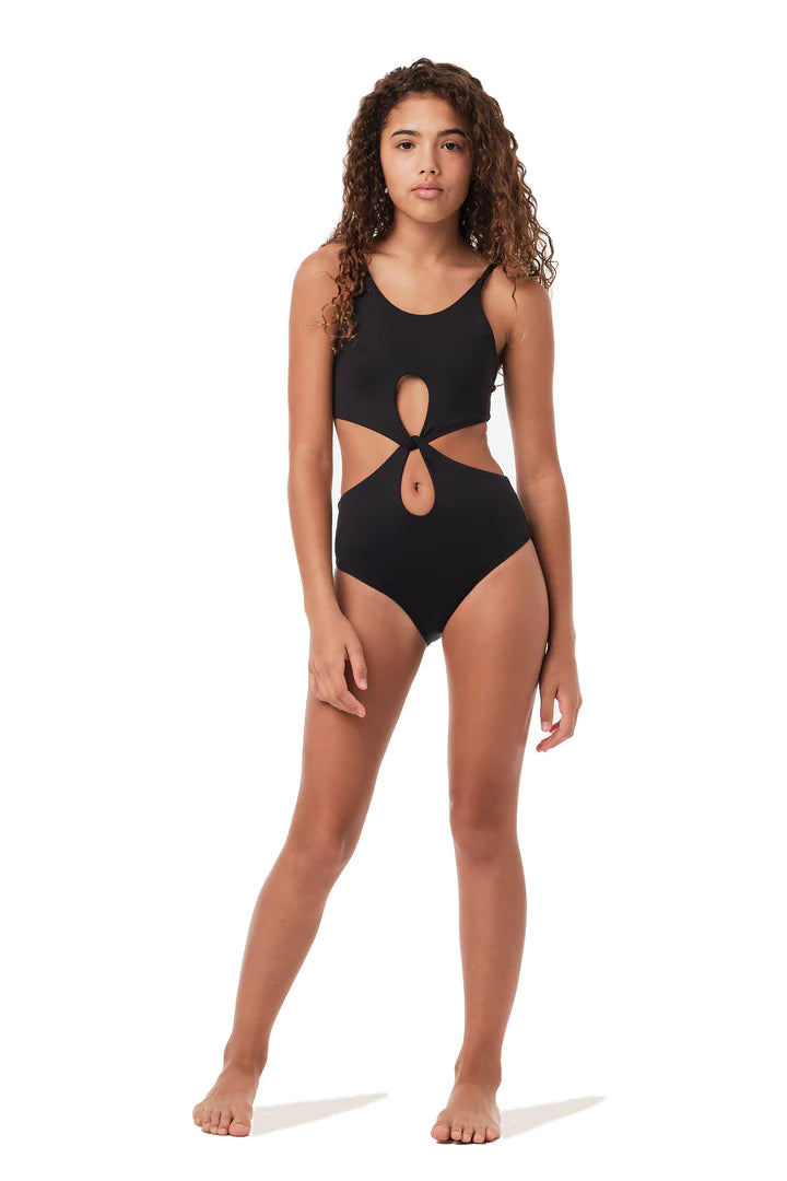 SUBMARINE SWIM FRONT ROW 1 PC - BLACK