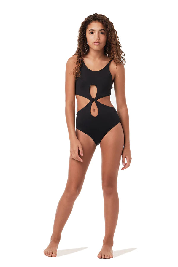 SUBMARINE SWIM FRONT ROW 1 PC - BLACK