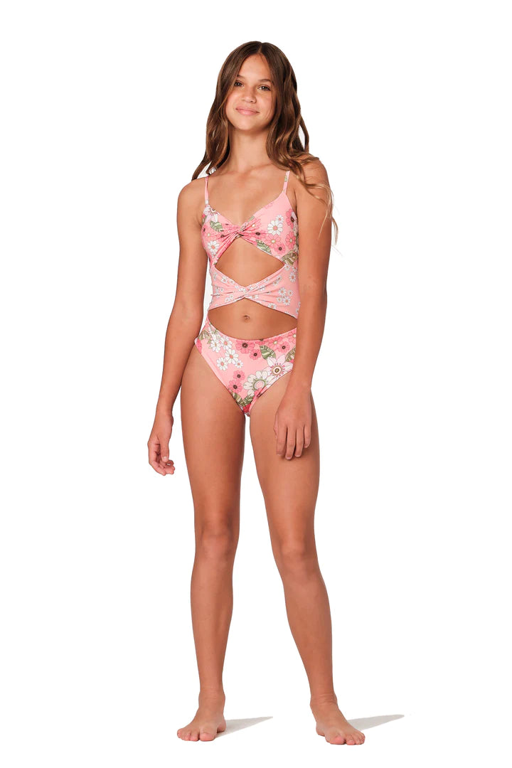 SUBMARINE SWIM PEACE OF MIND 1 PIECE - RETRO FLOWERS