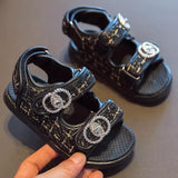 M2B TWEED DAD SANDALS - BLACK