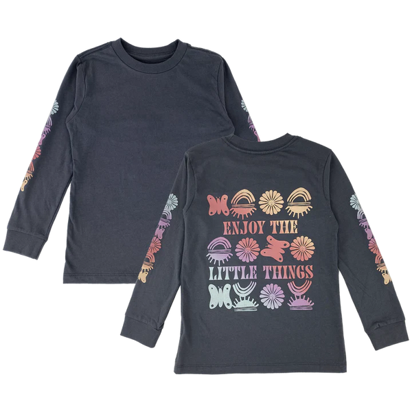 TINY WHALES  ENJOY THE LITTLE THINGS LS TEE