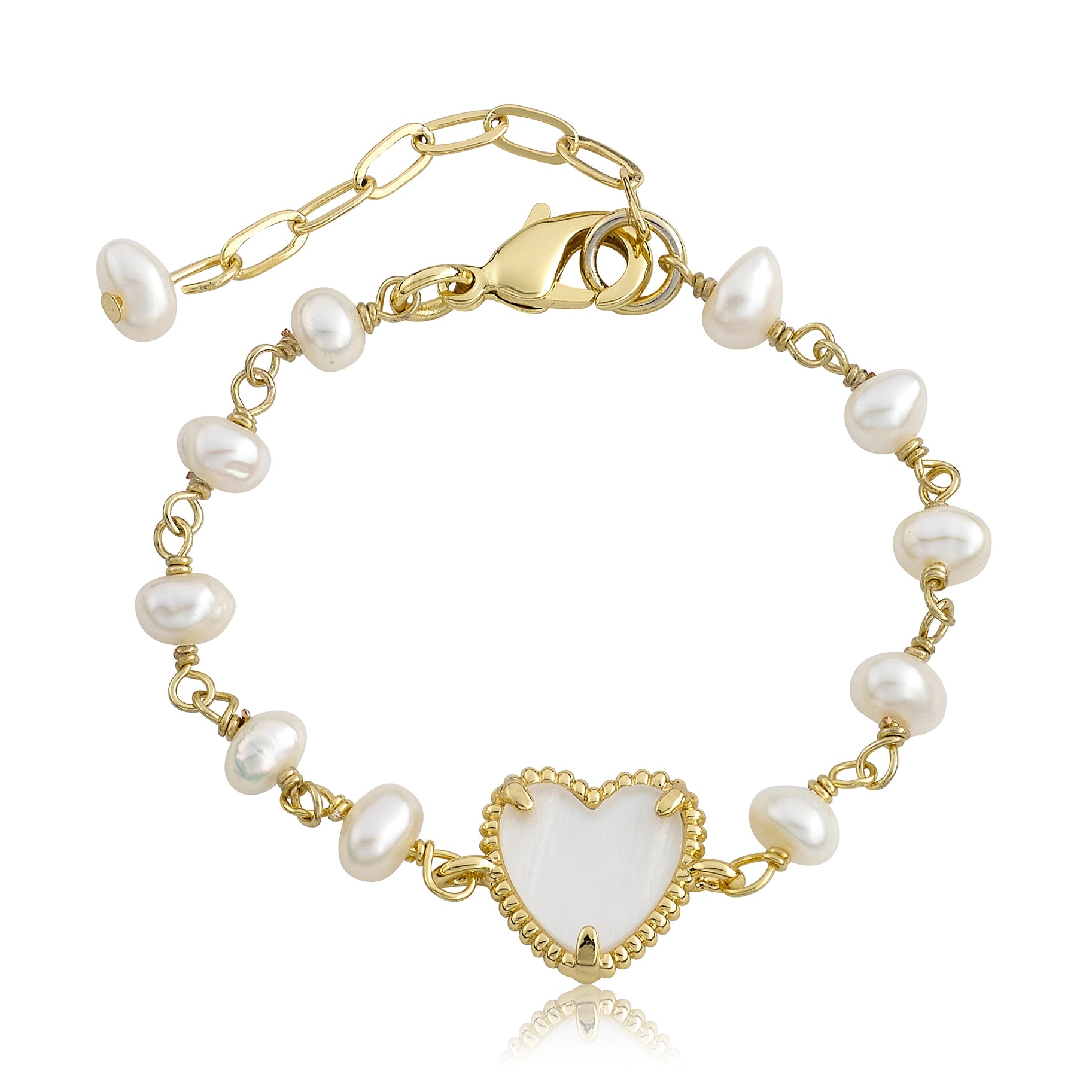 Pearl Heart Bracelet