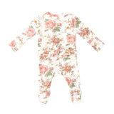 ANGEL DEAR RUFFLE FOOTIE - VINTAGE ROSE