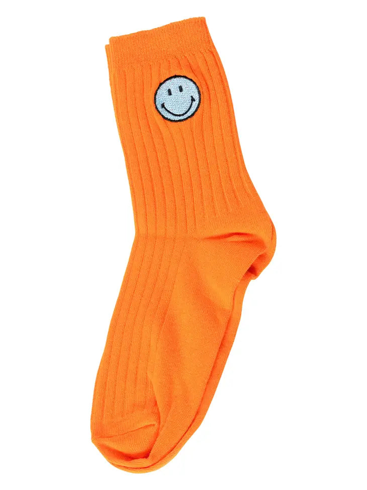 MALIBU SUGAR SMILEY FACE TUBE SOCKS