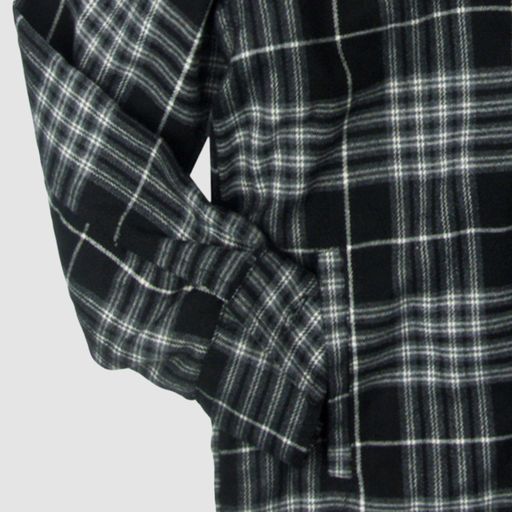 APPAMAN GLEN HOODED SHIRT - BLACK