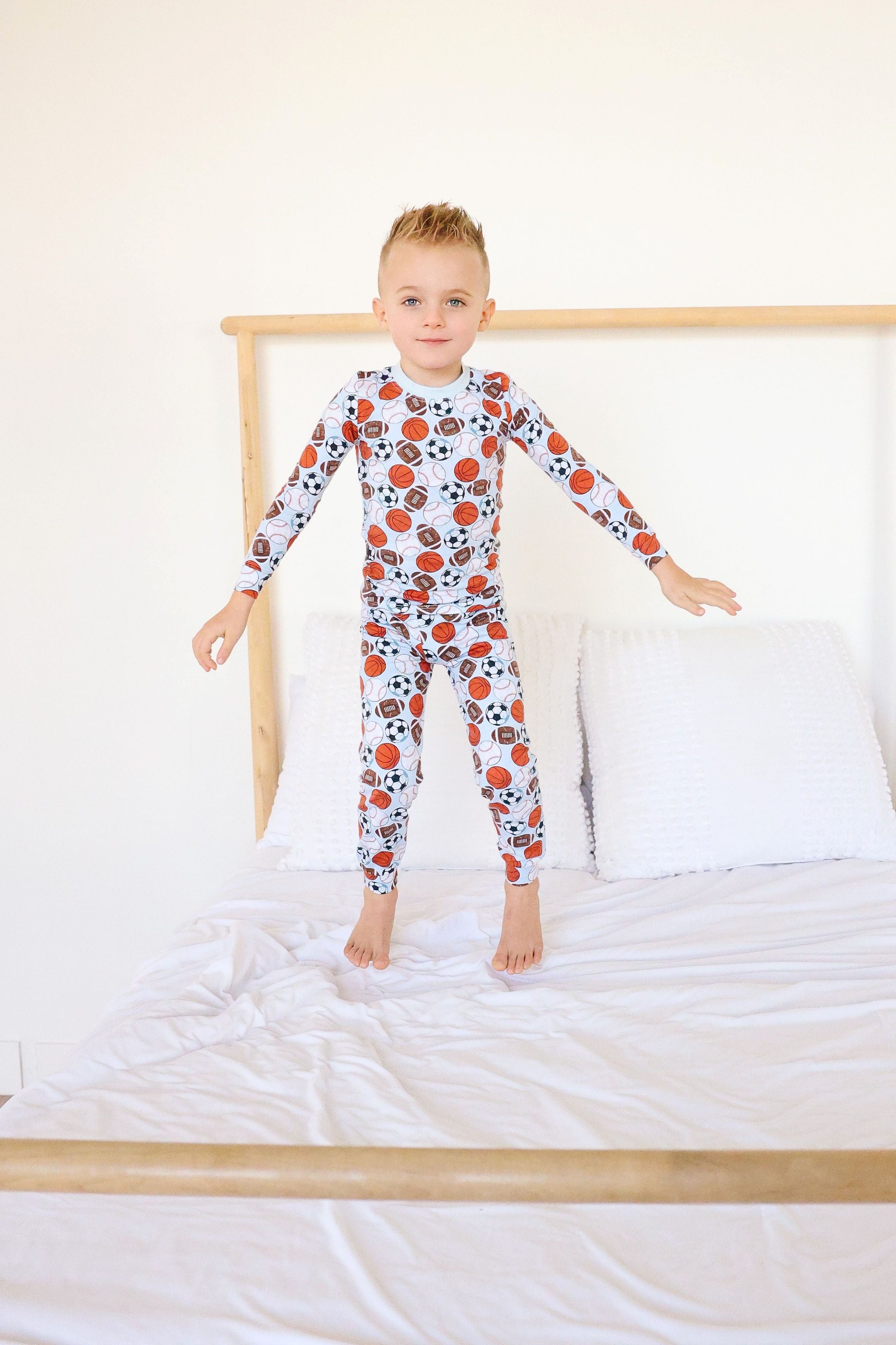 ESME BOYS LONG SLEEVE CREW PAJAMA - SPORTS