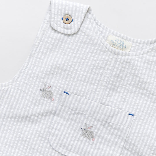 PINK CHICKEN BABY BOY NOAH JUMPER - BUNNY EMBROIDERY