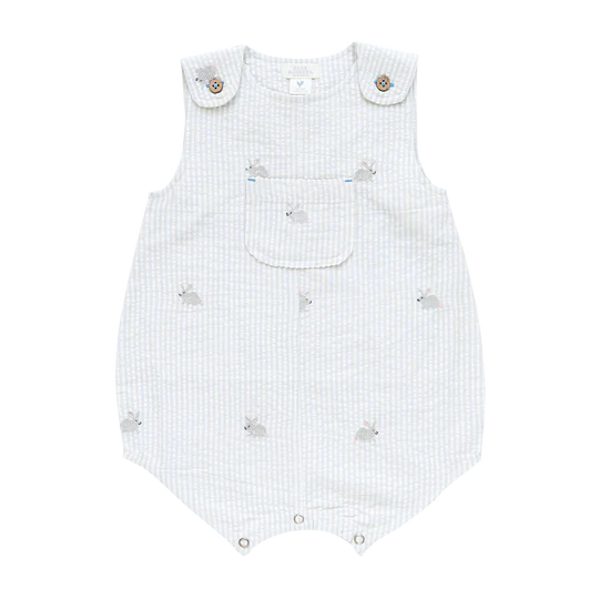 PINK CHICKEN BABY BOY NOAH JUMPER - BUNNY EMBROIDERY