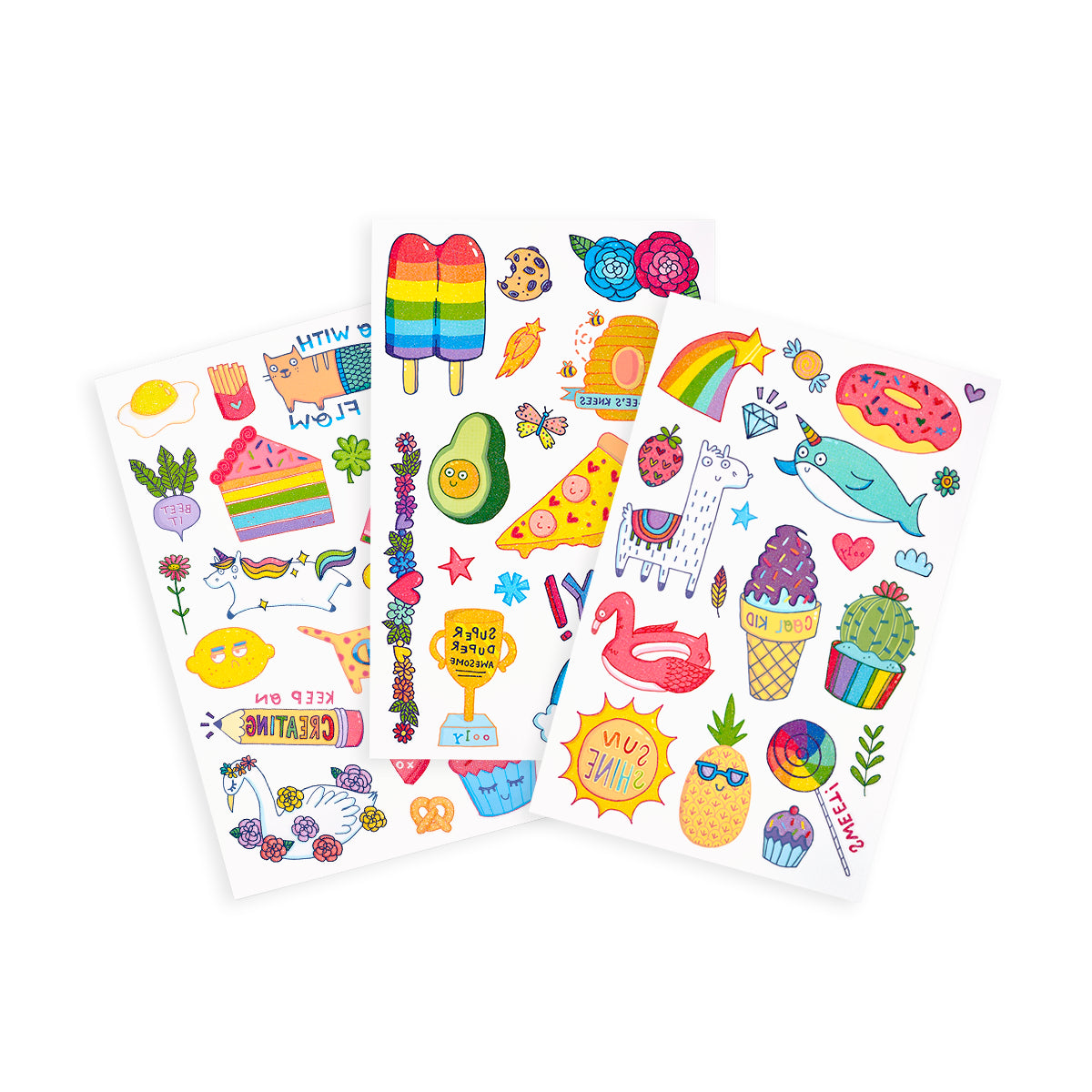 OOLY TATTOO PALOOZA TEMPORARY  TATTOO - CUTE DOODLE WORLD