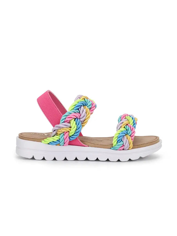 YOSI SAMARA MISS BRADIE ROPE SANDAL - PINK