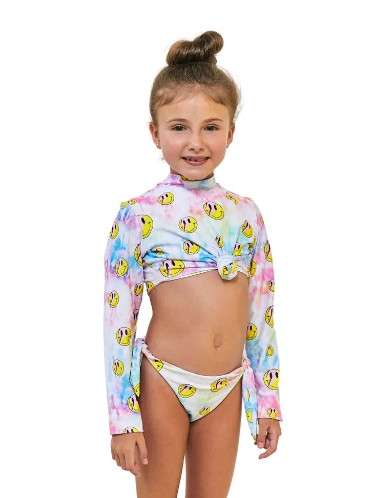 TOO COOL BEACHWEAR 2PC SWIMSUIT- SMILEY